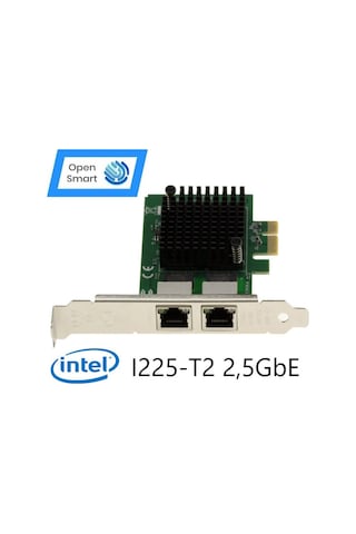 Open Smart 2 Port Intel I225-T2 2,5GbE Ethernet Kart - OPS7207NT