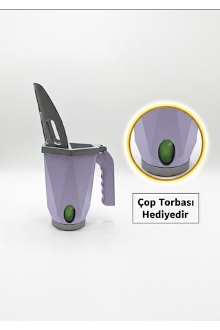 Hazneli Kedi Kumu Küreği + Çöp Torbası Rulosu Hediyeli Kolay Temizlik Ve Pratik Kullanım