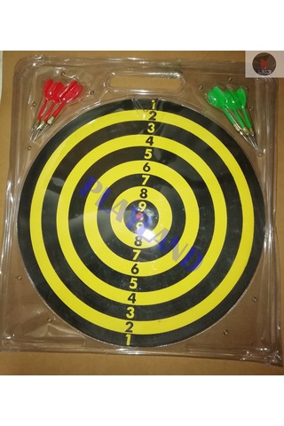 Büyük Boy Dart Seti Çift Taraflı Dart Hedef Tatası 6 Oklu