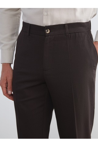 Lcw Busıness Kahverengi Slim Fit Gabardin Erkek Pantolon