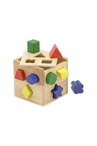 Melissa And Doug Ahşap Küp Şekil Bulmaca