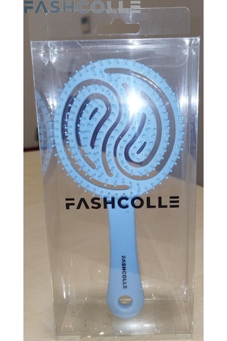 Fashcolle Mavi Üç Boyutlu Oval Saç Fırçası