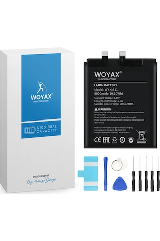 Woyax By Deji Xiaomi Mi 11 Pro / Mi 11 Ultra Uyumlu Premium Batarya Bm55