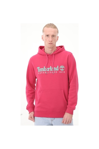 Timberland Ls 50th Anniversary Est. 1973 Hoodie Bb Erkek Sweatshirt Pembe