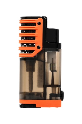 3 Pürmüz Jet Alev Delicili Puro Çakmağı Siyah/orange