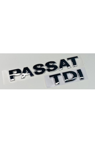 Vw Passat B5 B5,5 1997 - 2005 Tdi Krom Arka Bagaj Yazısı Set