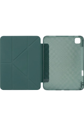 Ps Apple Uyumlu iPad Pro 13 İnç M5 / M4 Tri Folding Standlı Kılıf - Haki Kapaklı Kılıf
