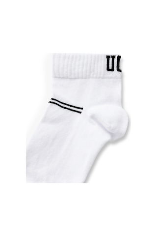 Brennus 3'lü Beyaz Uzun Jakarlı Standard Fit Unisex Çorap Beyaz