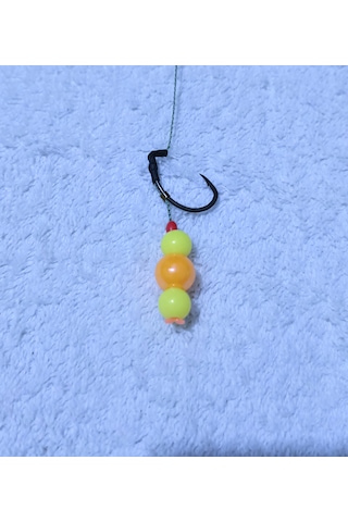 5 Adet Küspeli Yüzen Janjan Turuncu Ve Sarı Boncuklu Sazan Takımı