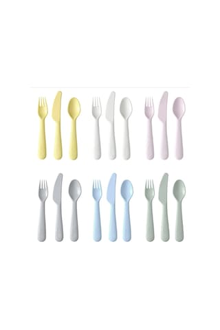 Mjcc Ikea Çocuk Çatal Bıçak Takımı 18 Parça Bpa İçermeyen Mikrodalga Fırın Ve Bulaşık Makine Sku: Smg8690010591951 Abanoz