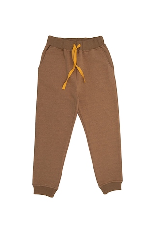 Recycle Pamuk Şardonlu Kışlık Terrosso Erkek Çocuk Eşofman Altı Açık Kahverengi