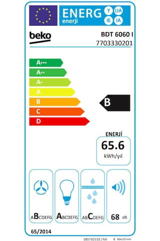 Beko BDT 6060 I Beyond Duvar Tipi Davlumbaz