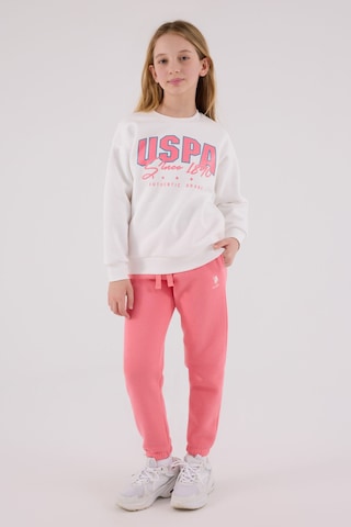 U.S. Polo Assn. Kız Çocuk Beyaz Eşofman Takımı Beyaz