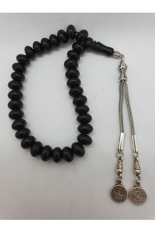 Sertifikalı Oltu Taşı Doğal Taş Tesbih 10mm Gürcü Oltusu