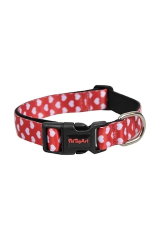Pettagart Kalpli Kırmızı Kedi/köpek Boyun Tasması Çok Renkli