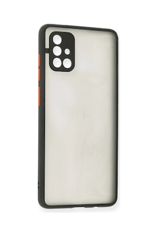 Samsung Galaxy A71 Kılıf Montreal Silikon Kapak - Siyah