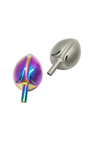 Yuntech01 Titanyum Alaşımlı Yem Atma Kaşığı - Dayanıklı, Yem Tutmayan, Su Çıkaran Delikli Tabanlı Olta Sporu Aleti Gümüş