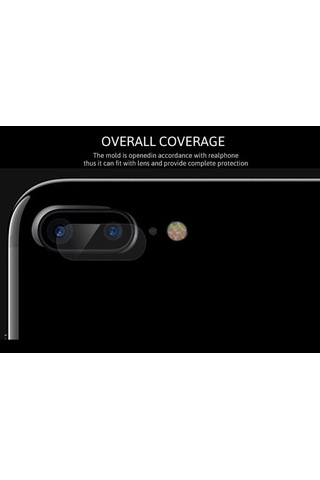 Apple Uyumlu iPhone 8 Plus Zore Kamera Lens Koruyucu Cam Filmi Renksiz