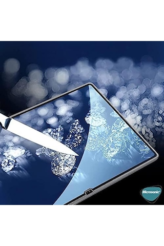 Galaxy Tab S9 X710 Tempered Glass Cam Ekran Koruyucu Galaxy Tab S9 X710 İle Uyumlu Kılıf - Şeffaf