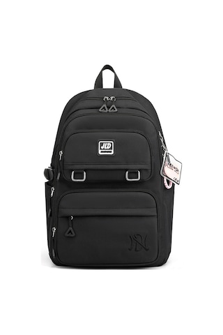 Wezone Büyük Kapasiteli Şık Sırt Çantası - Dayanıklı Ve Konforlu Okul Çantası Siyah