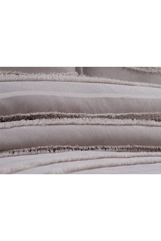 Şam 3 Parça Çift Kişilik Yatak Örtüsü Bej