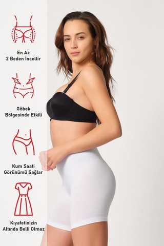 Beyaz Mı Emay 3003 Soft Paçalı Boxer Beyaz