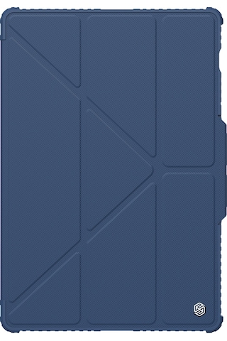 Nillkin Samsung Uyumlu Tab S9 Ultra Standlı Bumper Smart Cover Tablet Kılıf Mavi Kapaklı Kılıf