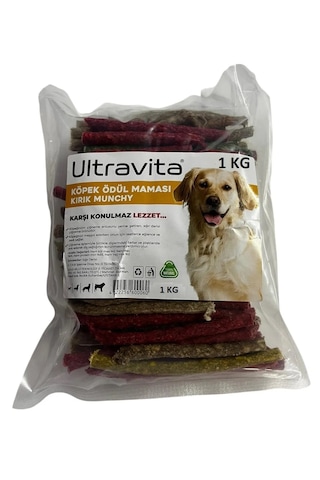 Ultravita Atıştırmalık Renkli Kırık Munchy Çubuk Köpek Ödül Maması 1 KG