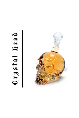 1000 Ml Crystal Head Kuru Kafa İçecek Şişesi