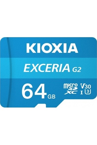 Kioxia Exceria GX 64 GB Microsdxc Hafıza Kartı - Uhs-ı V30 U3 A1 + Sd Adaptör 4K Video Çekim Desteği