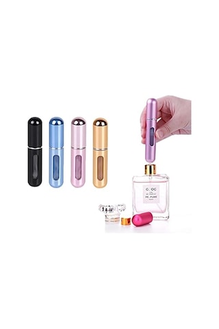 4 Adet Parfüm Şişesi Taşınabilir Mini Doldurulabilir Atomizer Pa