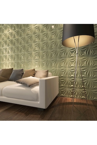 3 Boyutlu Boyanabilir Pvc Duvar Paneli Anatolia 50-50 Cm 4 Adet-1 Metrekare