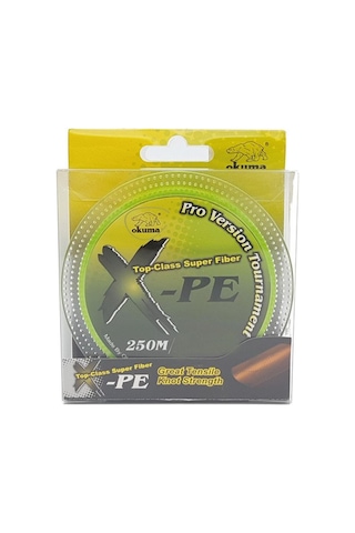 Okuma X-Pe Pro Turnuva Dynema 8 Kat Yeşil Örgü Ip Misina 250M