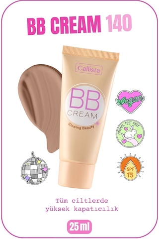 Callista Bb Cream Spf 15 Yoğun Kapatıcı Bb Krem - 140 Orta Bej