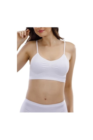 Layza Form Ince Askılı Pedli Büstiyer Beyaz Xl Beyaz