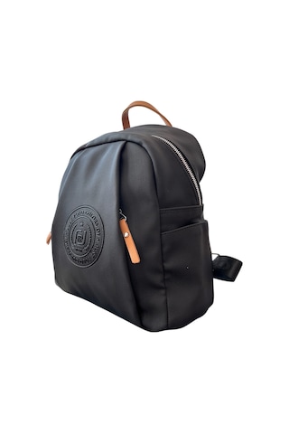 Just Polo Jp6026 Kadın Günlük Fermuarlı Çok Bölmeli Orta Boy Sırt Çantası Ozt6026 Sıyah Taba