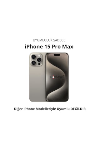 Novstrap iPhone Apple 15 Pro Max Uyumlu İle Ekran Koruyucu Mat Seramik Nano Esnek Cam