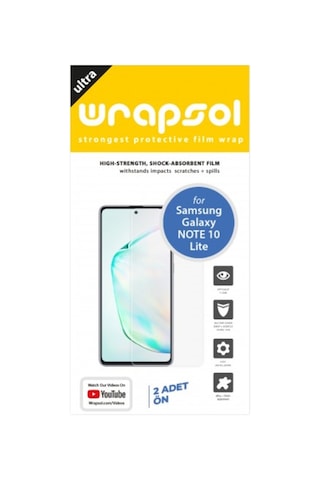 Galaxy Note 10 Lite Ekran Koruyucu 1+1 Ön Poliüretan Film