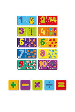 Route Sayı Bulmacası Eğitici Çocuk Puzzle Sayıları Öğreniyorum 3+ Yaş