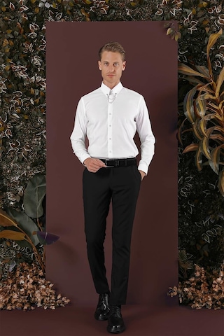 Efor P 1136 Slim Fit Siyah Klasik Pantolon Siyah