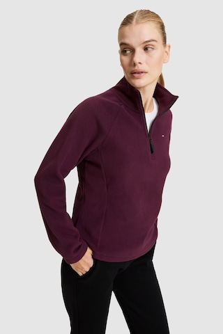 U.S. Polo Assn. Kadın Bordo Yarım Fermuarlı Sweatshirt 50329013-vr180 Dark Plum
