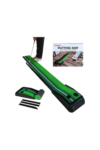 Özel Seri Spor Aleti Eğlence Pratik Glf-100 Mini Golf Sahası 30x250 Cm Çok Renkli