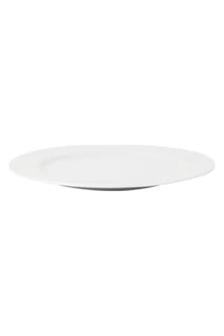 Şık Porselen Yemek Tabağı Açık Gri
