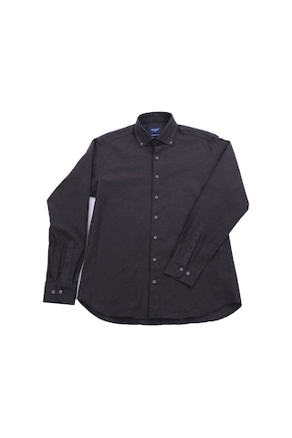 Giant Minimalist Erkek Uzun Kol Gömlek - Modern Fit Lacivert