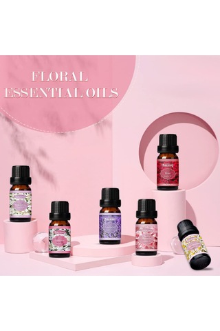 Salking Uçucu Yağ Seti, 6 X 10 Ml Saf Koku Yağları, Aroma Terapi Ve Difüzör İçin