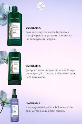 Yves Rocher Bukle Belirginleştirici Orjinal Boy Saç Seti- Şampuan 300 Ml & Saç Kremi 200 Ml & Bakım Kremi 150ml