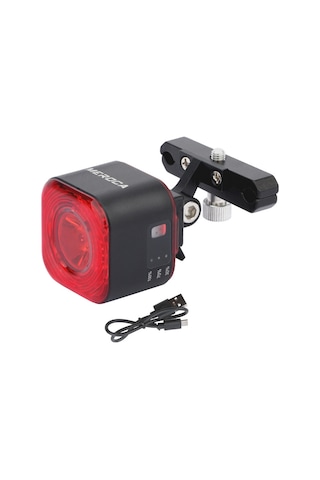 Meroca Xc02 Akıllı Işığa Duyarlı Fren İndüksiyon Arka Lambası Yastık Montajı Siyah Yastık Montajı