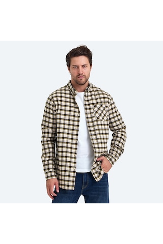 The Crow MANCHESTER Erkek Haki Gömlek