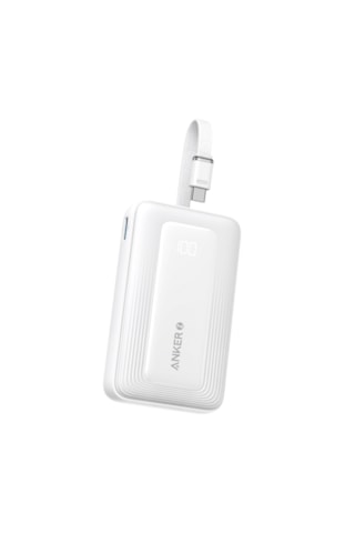 Anker A1688 10.000 Mah Tasinabilir Sarj Cihazi 30w Dahili Usb-c Kablo Beyaz