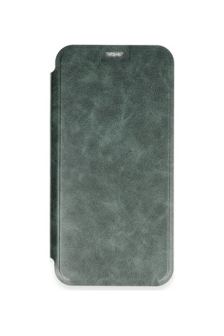 Mey İthalat Apple Uyumlu iPhone 16 Plus Kılıf Flip Cover - Koyu Yeşil